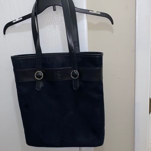 Givenchy Parfums, Black Suede emblem tote